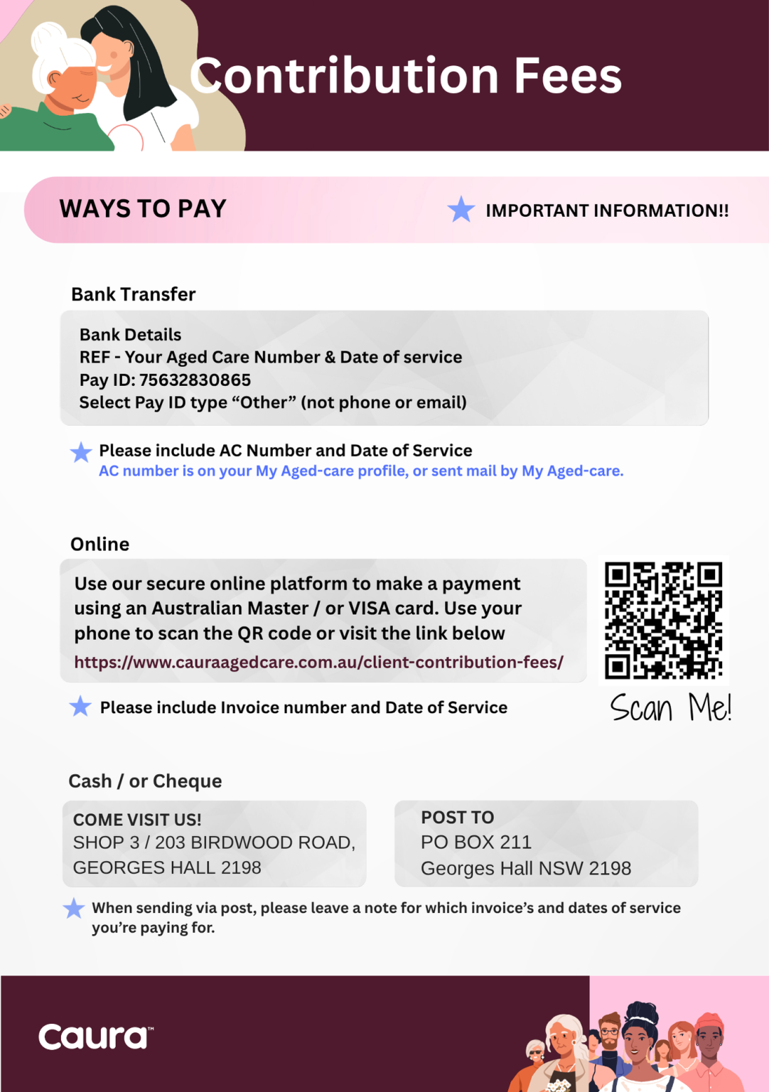 Client Contribution Fees – Caura Aged Care